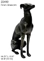 Lifesize Metal Dog statue to decorate garden or indoor - Antique Finish
