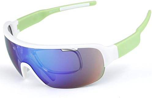 Esdar Men's Jawbreaker Half Frame OO9290-14 Non-Polarized Iridium Shield Sunglasses (Green White)