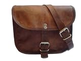 Leder Handtasche Umhängetasche Vintage Schule Ledertasche Klein Neu H4A