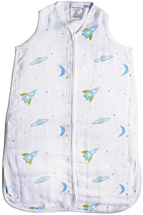 Aura Weavers Organic Muslin Sleeping Bag, Into The Space, Medium by Aura Weavers
