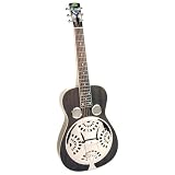 Regal Black Lightning Squareneck Dobro Guitar (Black)