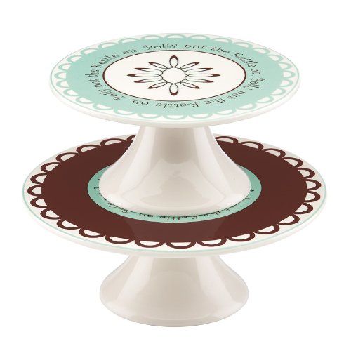 Gorham Merry Go Round Polly Put The Kettle On 2 Tiered Dessert/Canape Server