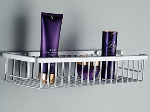 2014 New 26cm Single Tier Bathroom Shampoo Basket Shelf Space Aluminium Storage Basket Bathroom Accessories Free Shipping