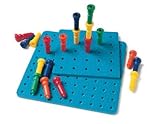 Lauri Toys Tall-Stacker Pegs and Pegboard Set