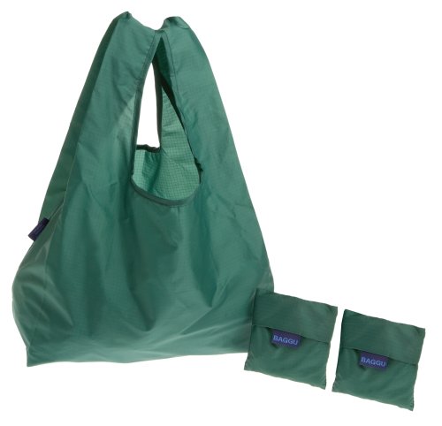 BAGGU Reusable Shopping Tote - 3-Pack,Hunter,one size