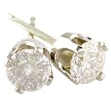 1/2-ct. Diamond Stud Earrings in 14K White Gold