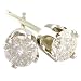 Jewelry : 1/5 Carat Diamond Stud Earrings in 14K White Gold