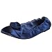Restricted Women's Love Story Peep Toe Flat,Navy,6 M US