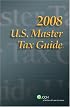 U.S. Master Tax Guide (2008)