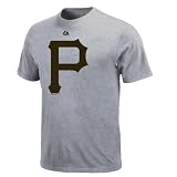 MLB Pittsburgh Pirates Youth Short Sleeve Basic Tee (Steel Heather, X-Large)