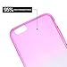 iPhone 6S Case, Dealgadgets Ultra Soft Colorful Clear Shell Slim Crystal TPU gel Case with Gradient Ramp Design Bumper Defender Cover for Apple iPhone 6S 4.7 inch (Fuschia/Blue)