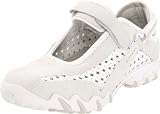 ALLROUNDER by MEPHISTO Women's Nimbo Mary Jane Sneaker,White Suede/Perf,9 M US