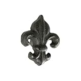 ［ダルトン］　Pull knob "Lily" Antique Black S255-98ABR プルハンドル　鉄製　ノブ　つまみ