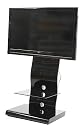 All black cantilever stand - UKGL 510 up to 42"