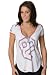Rebel Yell Babydoll Jersey - 82 Sporty Top in White SALE