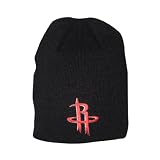 Adult NBA Houston Rockets Warm Ski & Skate Beanie / Winter Hat - One Size Fits All - Black