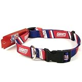 NEW YORK GIANTS ADJUSTABLE DOG PET COLLAR N.Y. SZ L