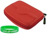 EVA Hard Shell Cube (Red) GPS Case for Garmin nüvi 1350T Series 4.3-Inch