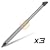 3-Pack Retractable Stylus for HTC Hermes TyTN / Cingular 8525 / Dopod 838 Pro