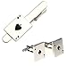 V G S Eternity Fashions Fashion Jewelry ~Ace Spade Playing Cards Cuff Link Tie Clip Sets (Style A)