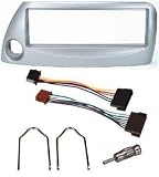 FORD KA SILVER CAR STEREO/RADIO FITTING KIT FASCIA/FACIA PLATE AERIAL ADAPTOR ISO LEAD & KEYS