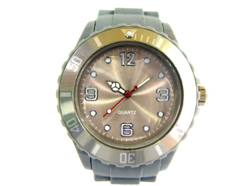 STYLEBOX24 BUNTE SILIKON UHR XXL WATCH GRAU GRAUE GUMMI BIG FACE ARMBANDUHR DAMENUHR HERRENUHR JELLY NEON FARBIGE STYLEBOX24 BUNTE SILIKON UHR XXL WATCH GRAU GRAUE GUMMI BIG FACE ARMBANDUHR DAMENUHR HERRENUHR JELLY NEON FARBIGE