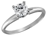 Search : Engagement Ring: 1/4 Carat (ctw) in 14K White Gold Diamond Solitaire Ring