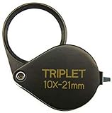 SE 10X, 21mm Triplet Professional Loupes, Black Round Body