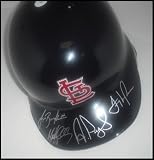 Autographed/Hand Signed Batting Helmet: St. Louis Cardinals Autographed/Hand Signed Batting Helmet