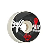 Bones Wheels Ditch Tach Formula Skateboard Wheel Set (60mm, White)