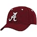 Zephyr Alabama Crimson Tide Crimson Fitted Hat W/White A