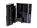 PlayStation 3 Skin (PS3) - NEW - BLACK CHROME MIRROR system skins faceplate decal mod