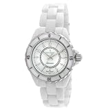 Peugeot Women's PS4895WT Swiss Ceramic White Sport Bezel Watch