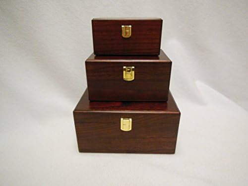TR011 Solid Paulowina Wood Cremation Urns,Brown Color (35 Cubic In.)