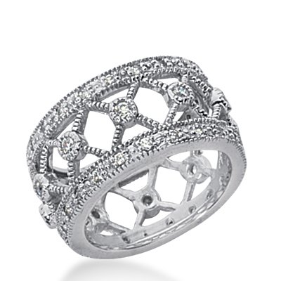 41Z36R39FNL 1.00 ctw Antique Style Diamond Wedding Band Very Unique
