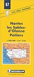 Michelin Nantes/les Sables-d Olonne/Poitiers, France Map No. 67 (Michelin Maps & Atlases)