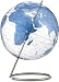 Crystal Marquise Globe - Clear Blue