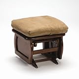 Brooks Furniture Gliding Ottoman - Heritage Cherry/ Tan