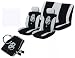 BRAND NEW 13 PIECE ***GREY***  DRAGON PRINT CAR SEAT COVERS