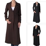 41Z38pkJbIL. SL160  Adi Designs Womens Full Length Wool Blend Coat Black Small