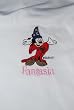 Embroidered Mickey Fantasia T on White Shirt Adult-S