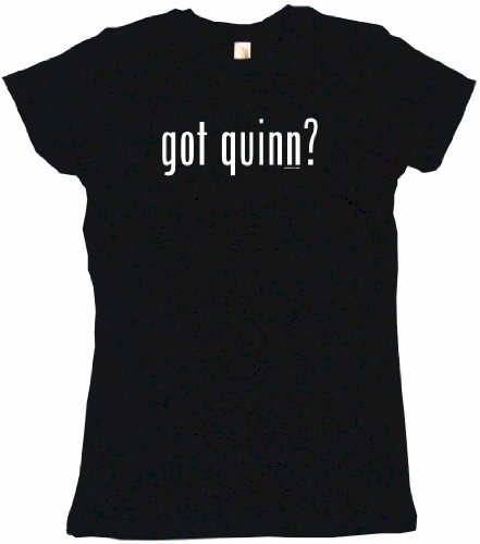 got quinn? Women's Tee Shirt Large-Black Babydoll (petite fit)