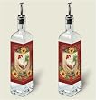 Artworks olive oil bottle ~ Chanticleer rooster ~ set of 2 bottles ~ code 286