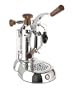 La Pavoni PSW-16 Stradavari 16-Cup Espresso Machine, Chrome with Wood Handles