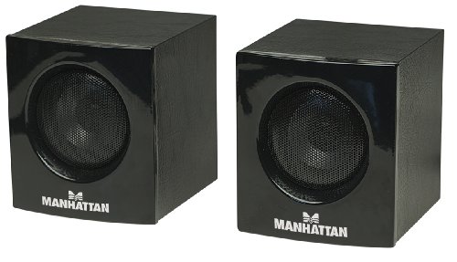 MANHATTAN 2700 Serie USB-Lautsprecher Strom und Audioeingang ueber einen USB Anchluss