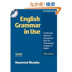 English Grammar in Use With Answers (Book & CD-ROM) : A Self-Study Reference and Practice Book for Intermediate Students of English , Intermediate