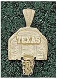 Logo Art Texas Longhorns 10K Gold Backboard Pendant