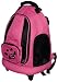 Pet Supplies : Pet Gear I-Go2 Day Tripper Roller Backpack Dog Carrier - Pink