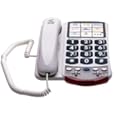 Ameriphone P300 Phone with 18-dB Amplification and Photo Speed Dial (White)
