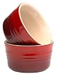 Le Creuset Stoneware 7-3/4-Ounce 2-Piece Ramekin Set, Red